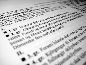 800px-Stjórnarskrá_Íslands