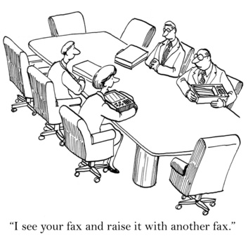 My response in a fax to your question