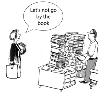 Let's not go by the book