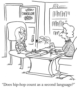 "Does hip-hop count as a second language?"