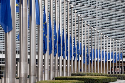 EU flags mourning